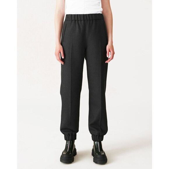 Ganni Pants - Ganni NWT Women's Phantom Wool Blend Jogger Pants Gray Size 0